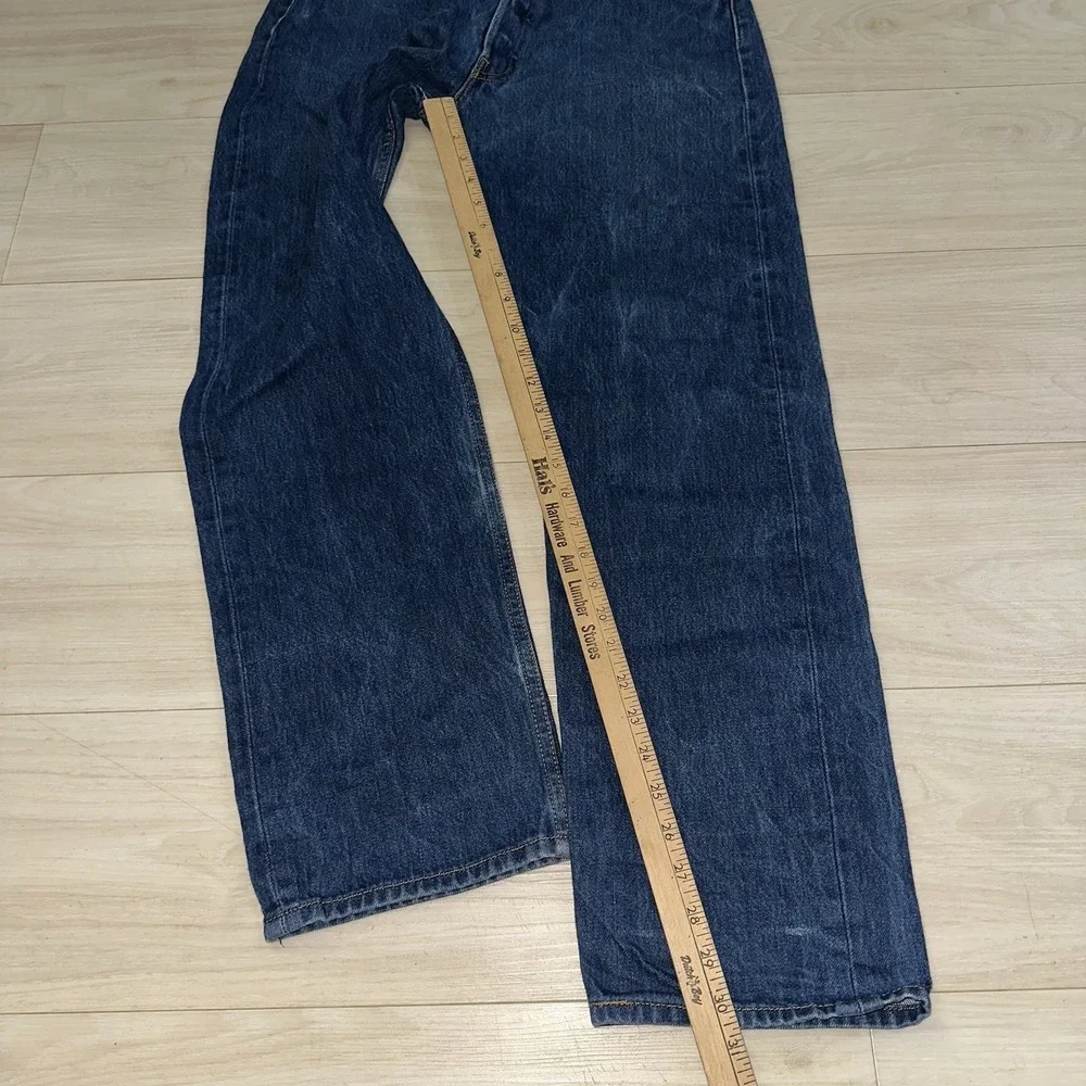 Vintage Levis 501 Jeans Mens 34x34 (Fits 32x31) Dark Wash Button Fly 90s Whisker